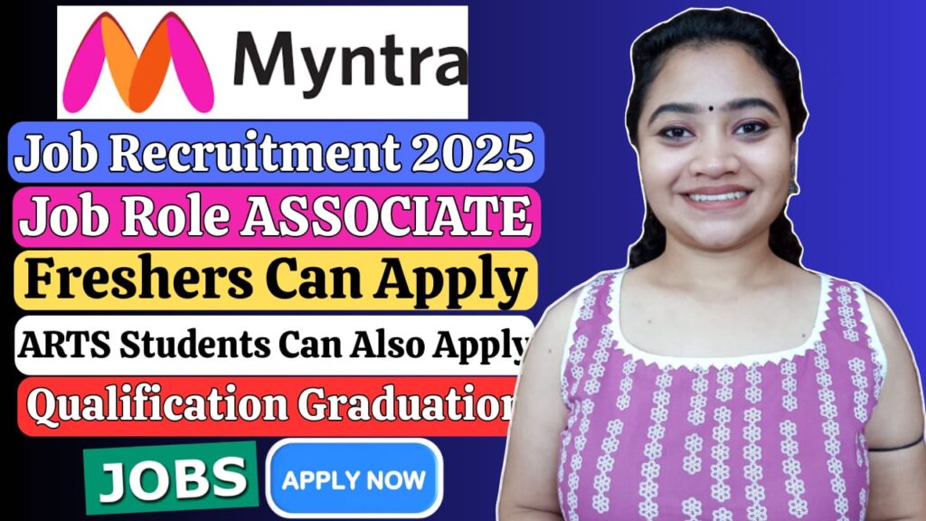 Myntra recruitment drive, freshers apply, in 2025