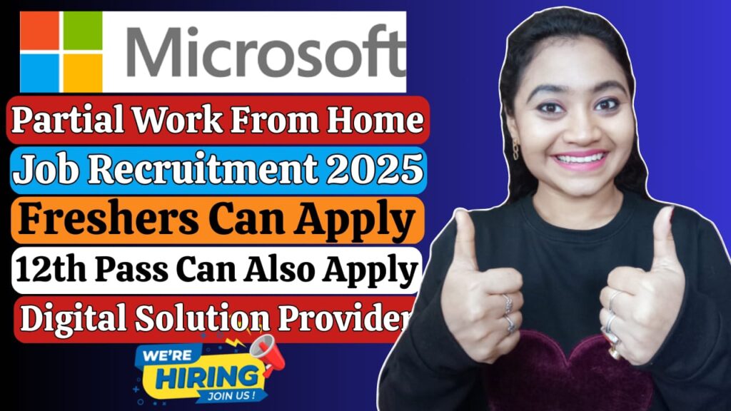 Microsoft opportunity for freshers, commerce students apply in 2025
